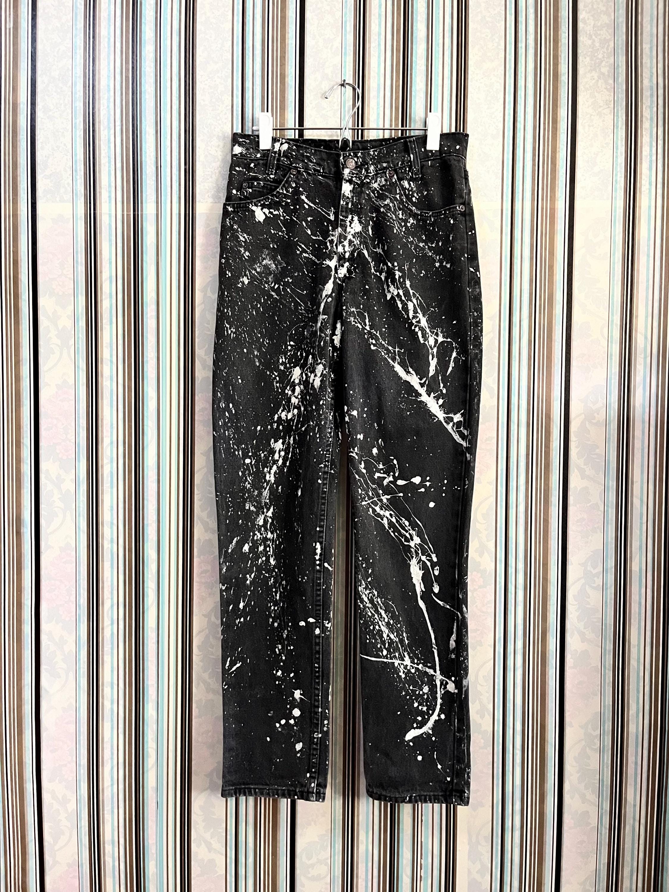 RARE!!VTG 80s Levis Orange Tab Zipper Super Black Size 28 #G1 - Etsy