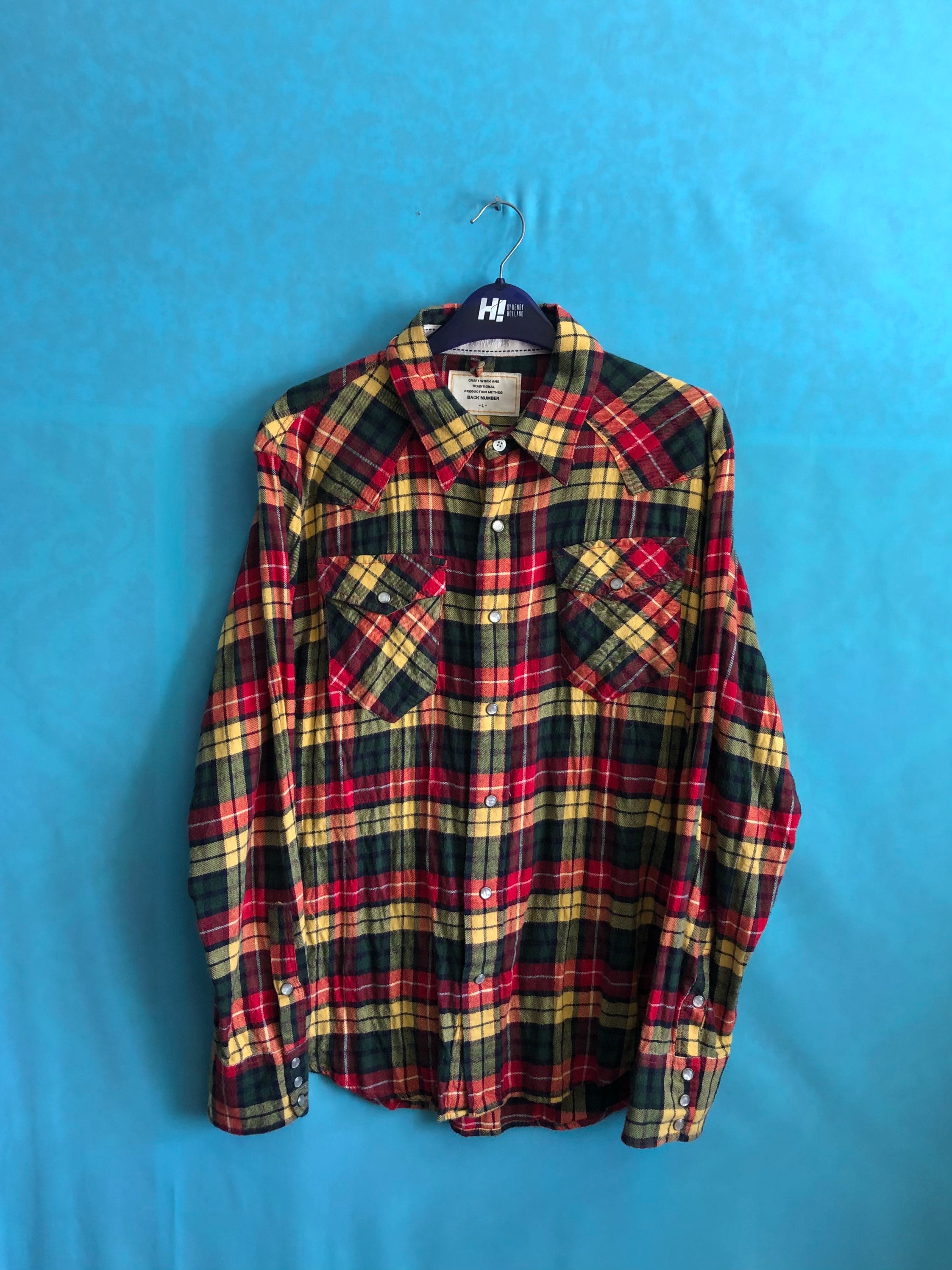 RARE!!VTG Back Number Craftwork and Traditional Flannel Shirt RARE!!VTG Back Number Craftwork and Traditional Flannel Shirt