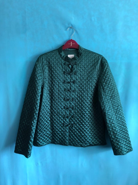 SALEVTG Kaneko Isao Cheongsam Jacket Coat Green Classical Medium