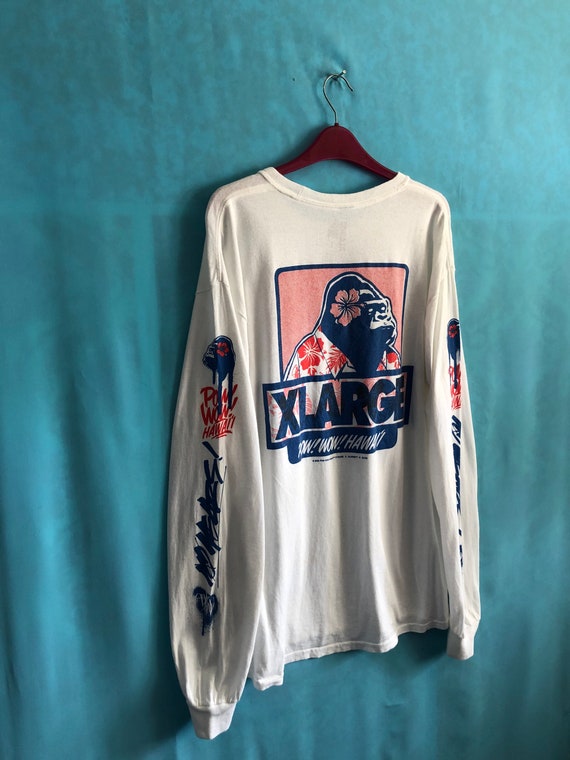 RARE!!VTG pow wow hawaii x xlarge x slicks long s… - image 2