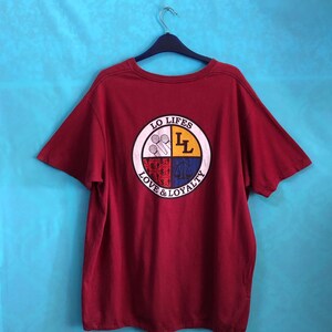 レア!! ヴィンテージ lo lifes love & royality spoon fed made in canada ralph lauren polo hip hop rap swag big logo spell out xl ##418