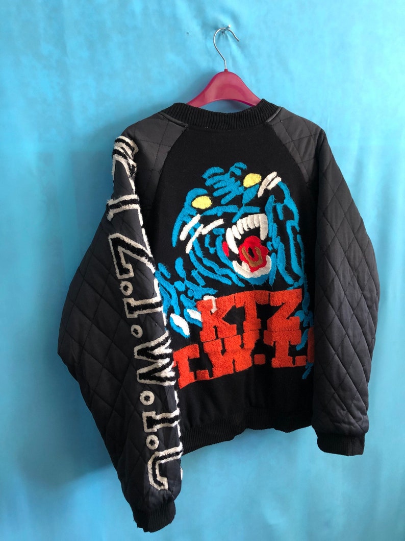 MEGARAREVTG Og Ktz Kokon to Zai Bomber Jacket Tiger Roar | Etsy