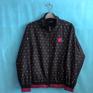 SALE!!VTG keith knox windbreaker zipper light jacket pop art large #1689
