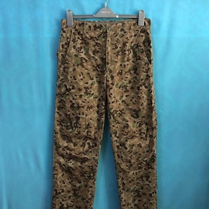 SALE!!VTG gap camouflague tricolor army pants trousers zipper leg size 32 #B1