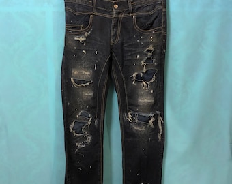 jack rose.ジャックローズガスマスク　grunge punk y2k JACKROSE - ジャックローズ ジャケット バックスカル刺繍 ジップ