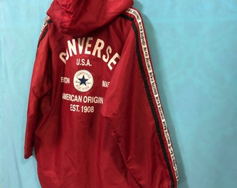 VTG CONVERSE Est 1908 All Star Fleece Reversible Red Grey
