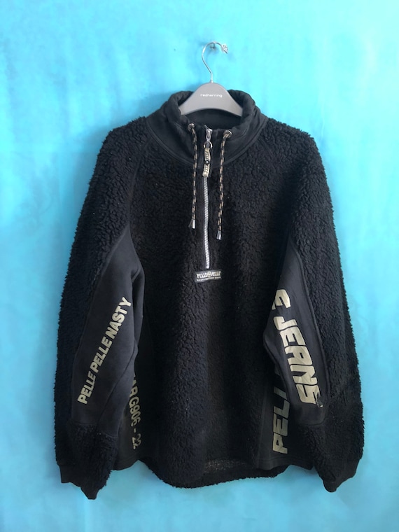RAREVTG Pelle Pelle Nasty Weather Gear Marc Buchanan Fleece Quarter Zipper Distress Medium 1674 Etsy