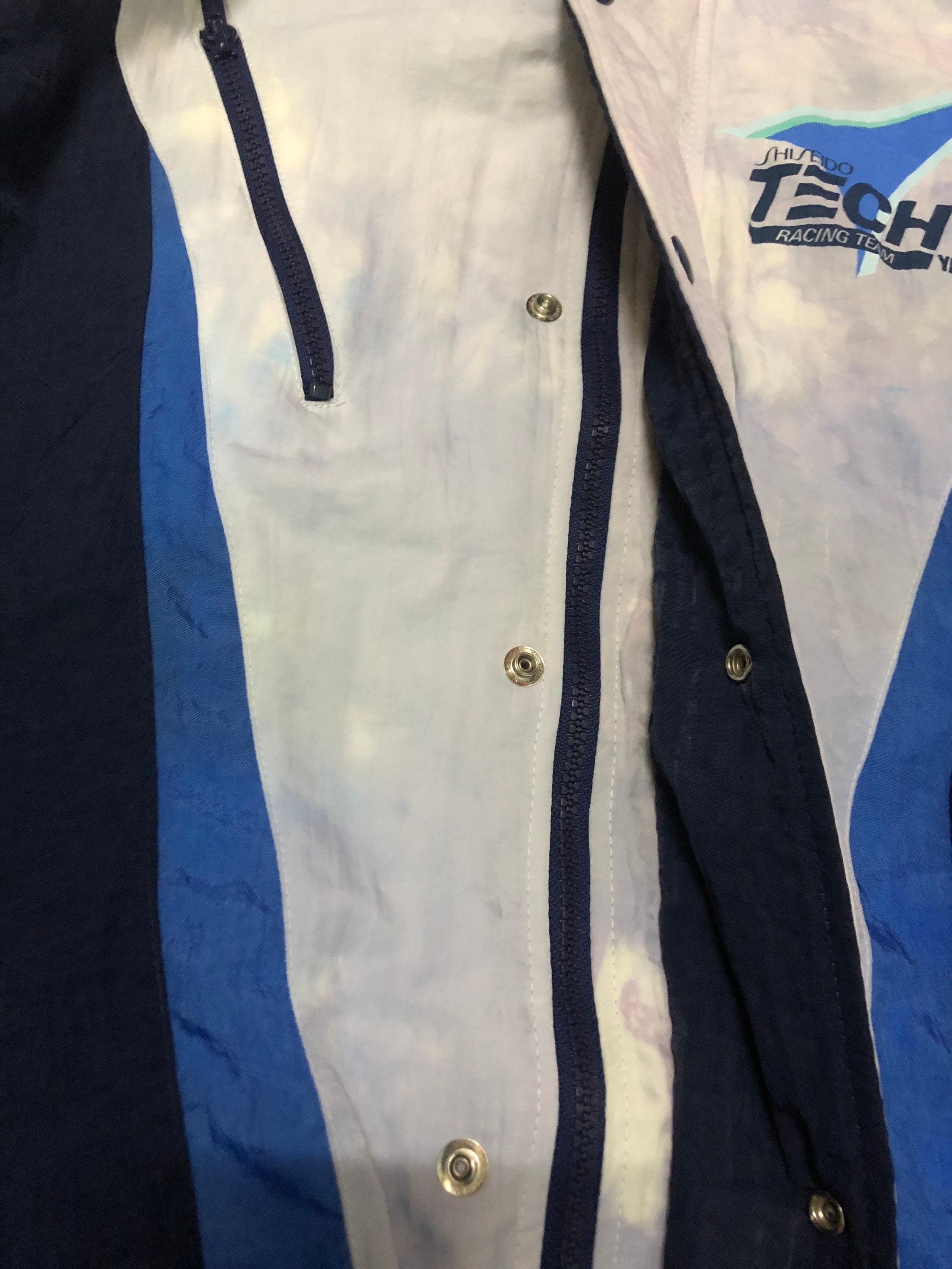 RARE!!VTG Tech 21 Racing Team Shiseido Yamaha Windbreaker