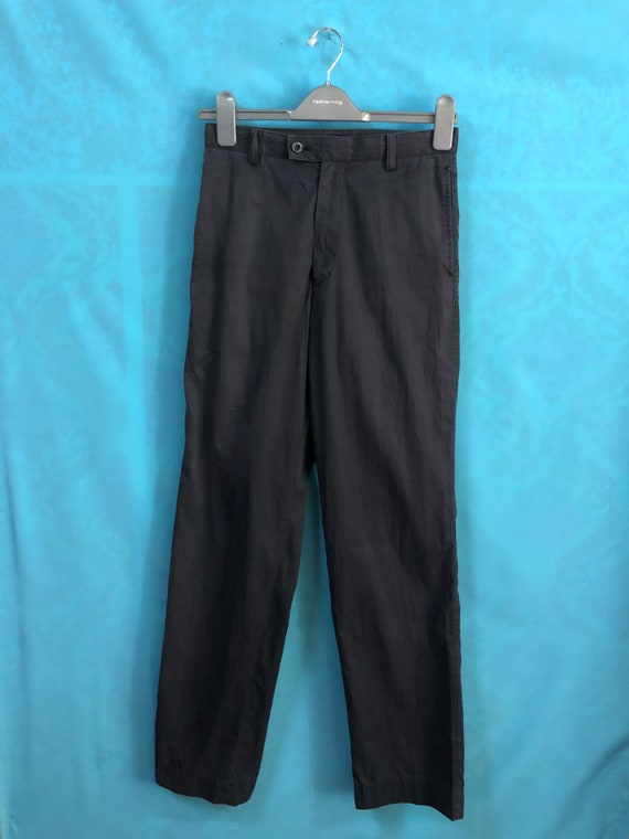 VTG Rare KANSAI YAMAMOTO Homme Trousers Relax Fit Linen Blend