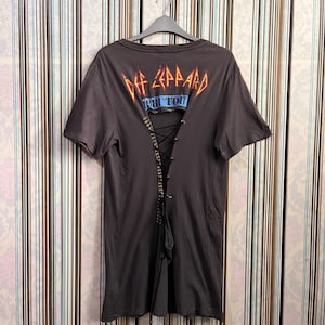 MEGARARE!!VTG def leppard 1981 high n dry tour rockers design #A6