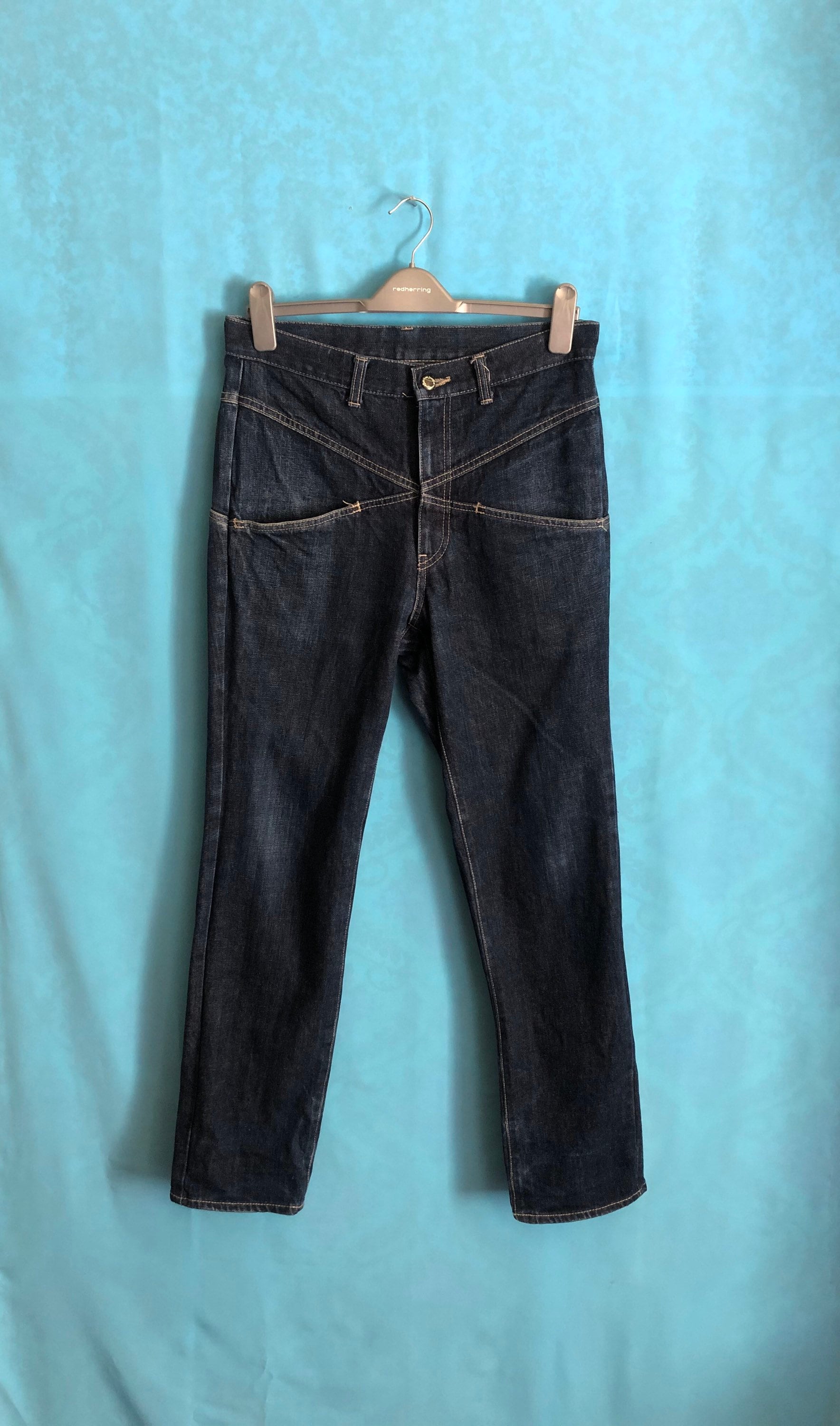 MEK DENIM 刺繍入りストレートデニム