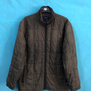 VTG IRISH SETTER mahogany puffer quilted jackets coats zipper medium ##676