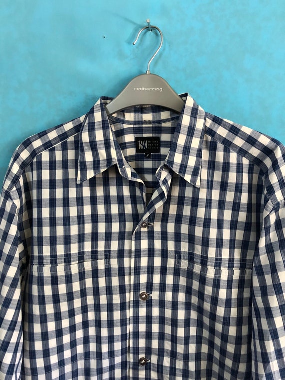 SALE!! VTG issey miyake studio is shirt plaid inn… - image 5