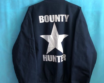 RARE!!VTG Bounty Hunter Bomber Jacket Red Kap Mexico Hikaru