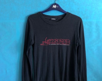 RARE!!VTG hysteric hysterics glamour a garden grown product distress free size #1484