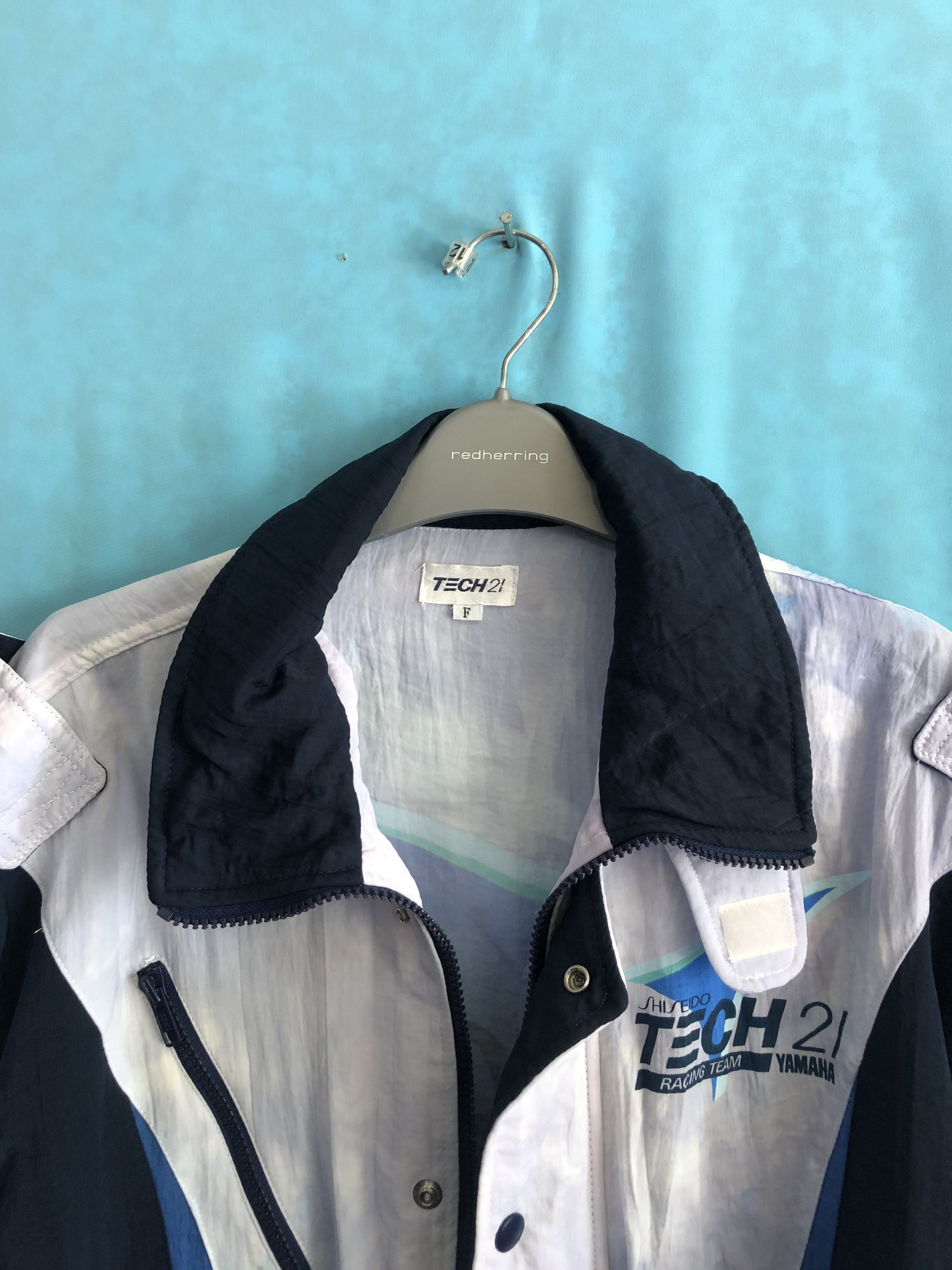 RARE!!VTG Tech 21 Racing Team Shiseido Yamaha Windbreaker