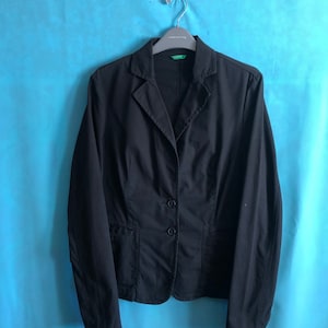 SALE!!VTG united colors of benetton jacket coat navy size 44 #1376