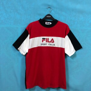 ON SALE!! VTG fila sport italia striped fila colourway small #747