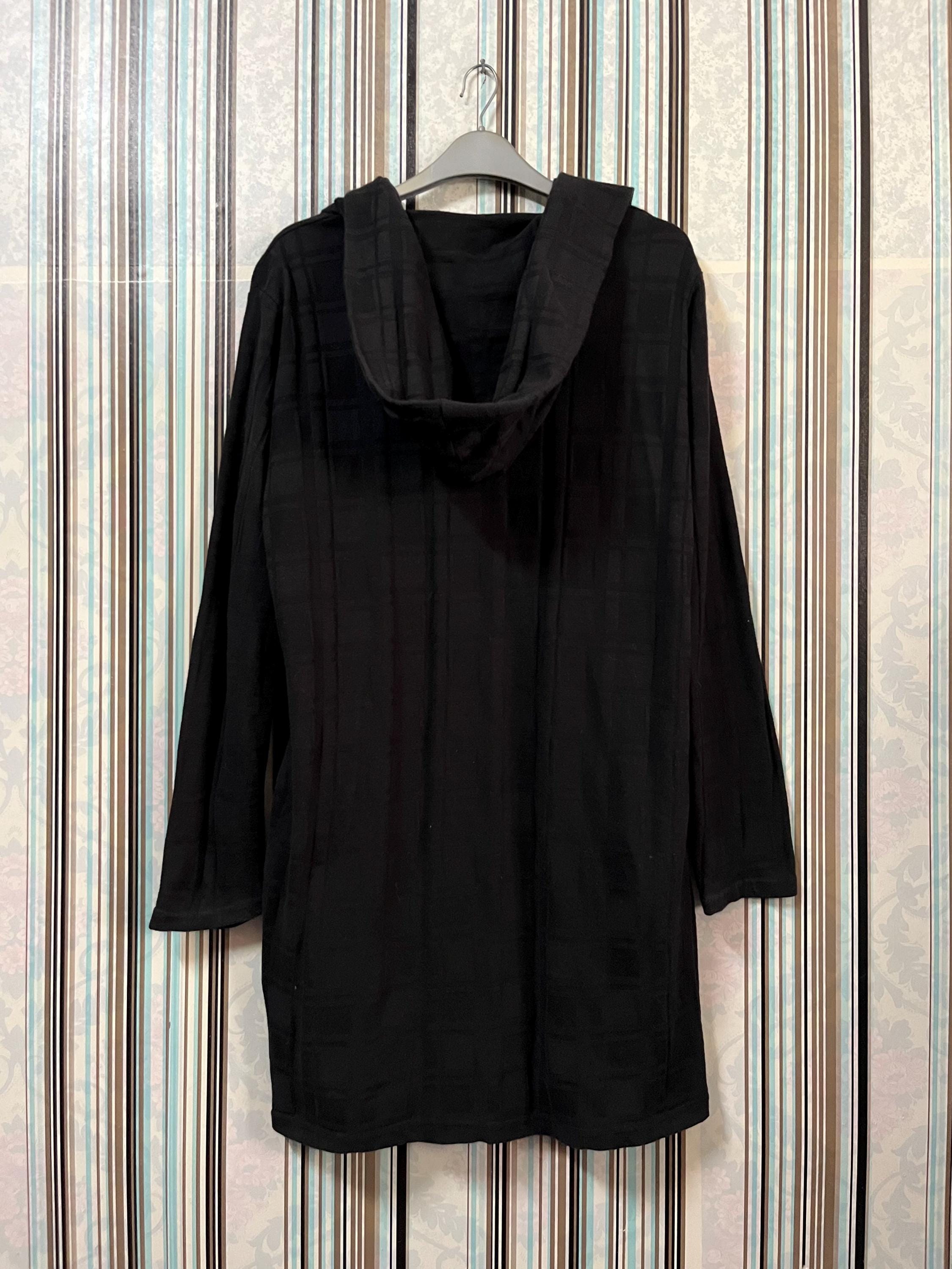 Vintage 1990s Semantic Design Draped Collar Open Front Cardigan 