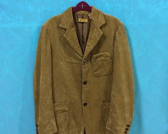 VTG DONNA KARAN signature blazer coats corduroy made in italy small #137