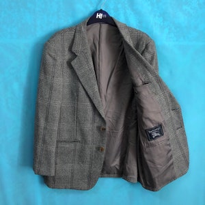 VTG BURBERRYS&#39; wool cashmere herringbone men exclusive free size #70