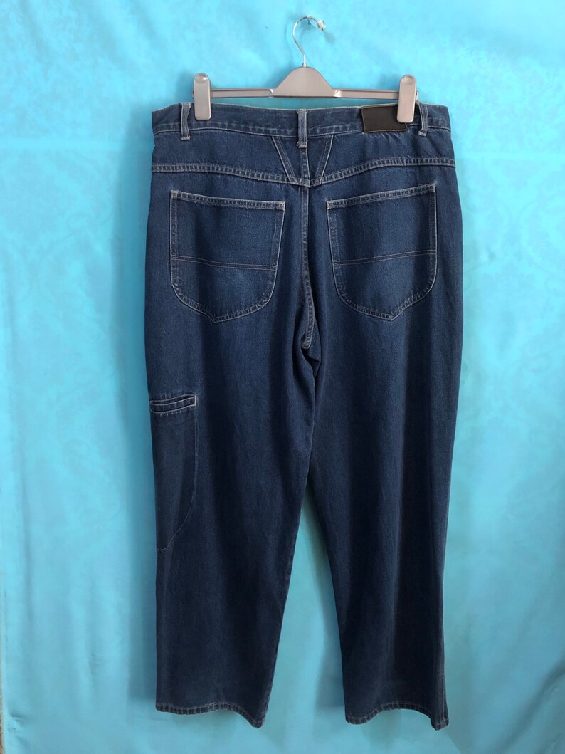 VTG rare FRANCOIS MARITHE girbaud baggy jeans indigo leather | Etsy