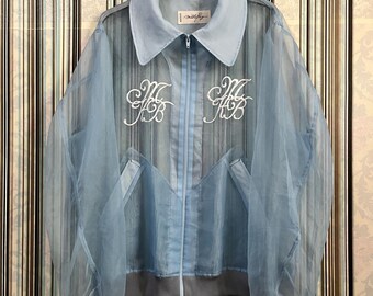 VTG ミルクボーイ ボーン 限定メッシュジャケット 透明 MKB 刺繍