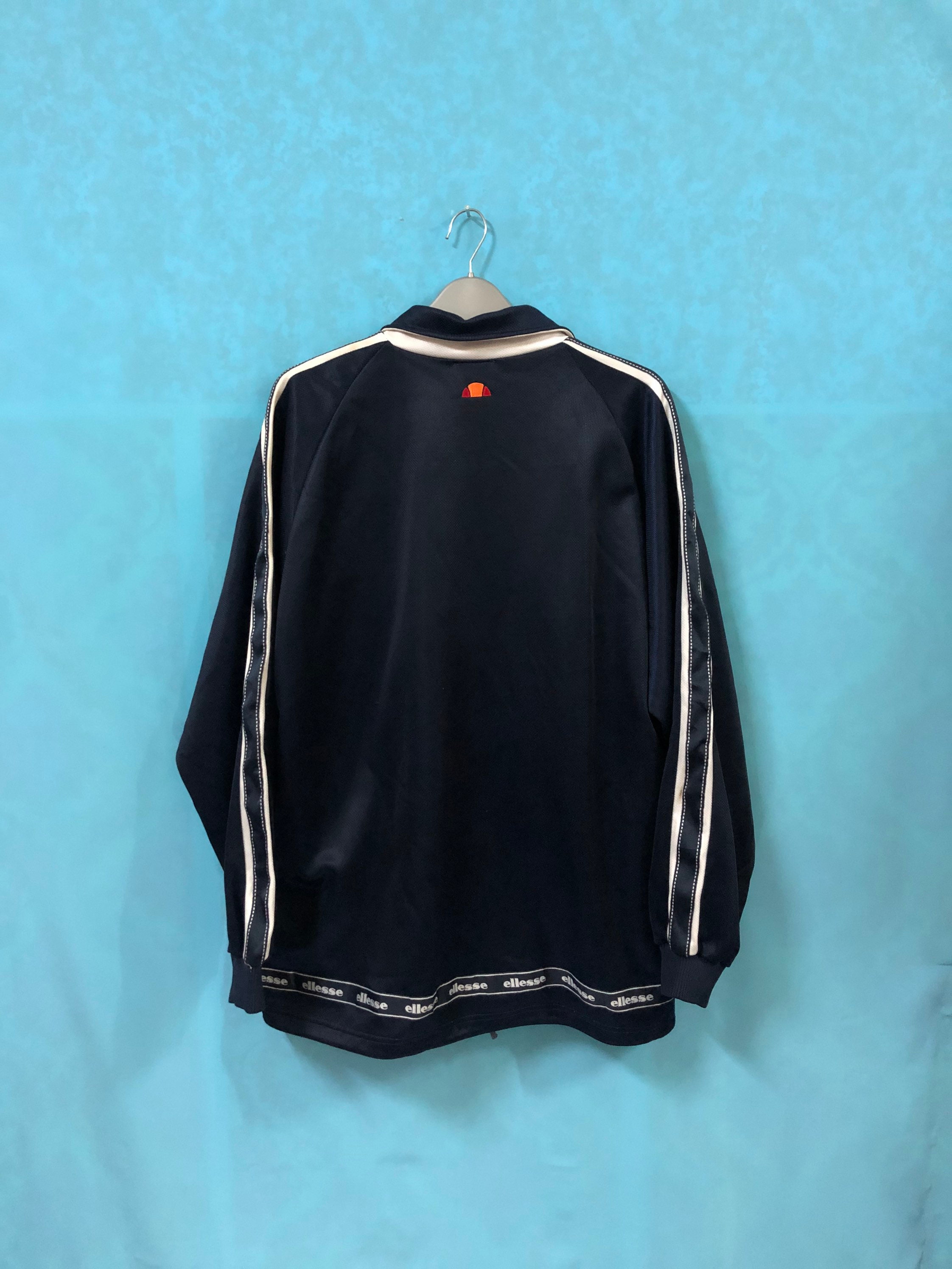 VTG ELLESSE Perugia Italia Dal 1959 Jackets Coats Navy Striped