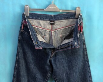 RARE!!VTG Airwalk 1986 Jeans Tartan Relaxed Fit Size M #B4