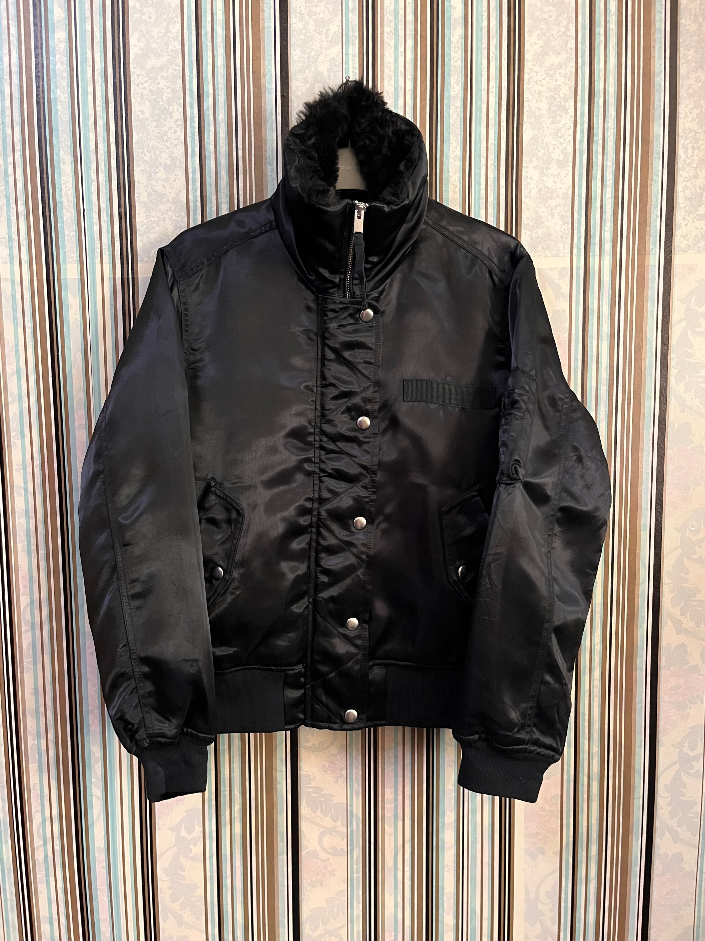 G-1 ”top sense “羊革☆短丈”bomber jacket Bigmen.com Authentic G1 Top Gun Leather Bomber with Unit