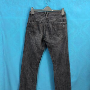 VTG VOLCOM JEANS skateboard skaters streetwear black design pockets size 31 #551