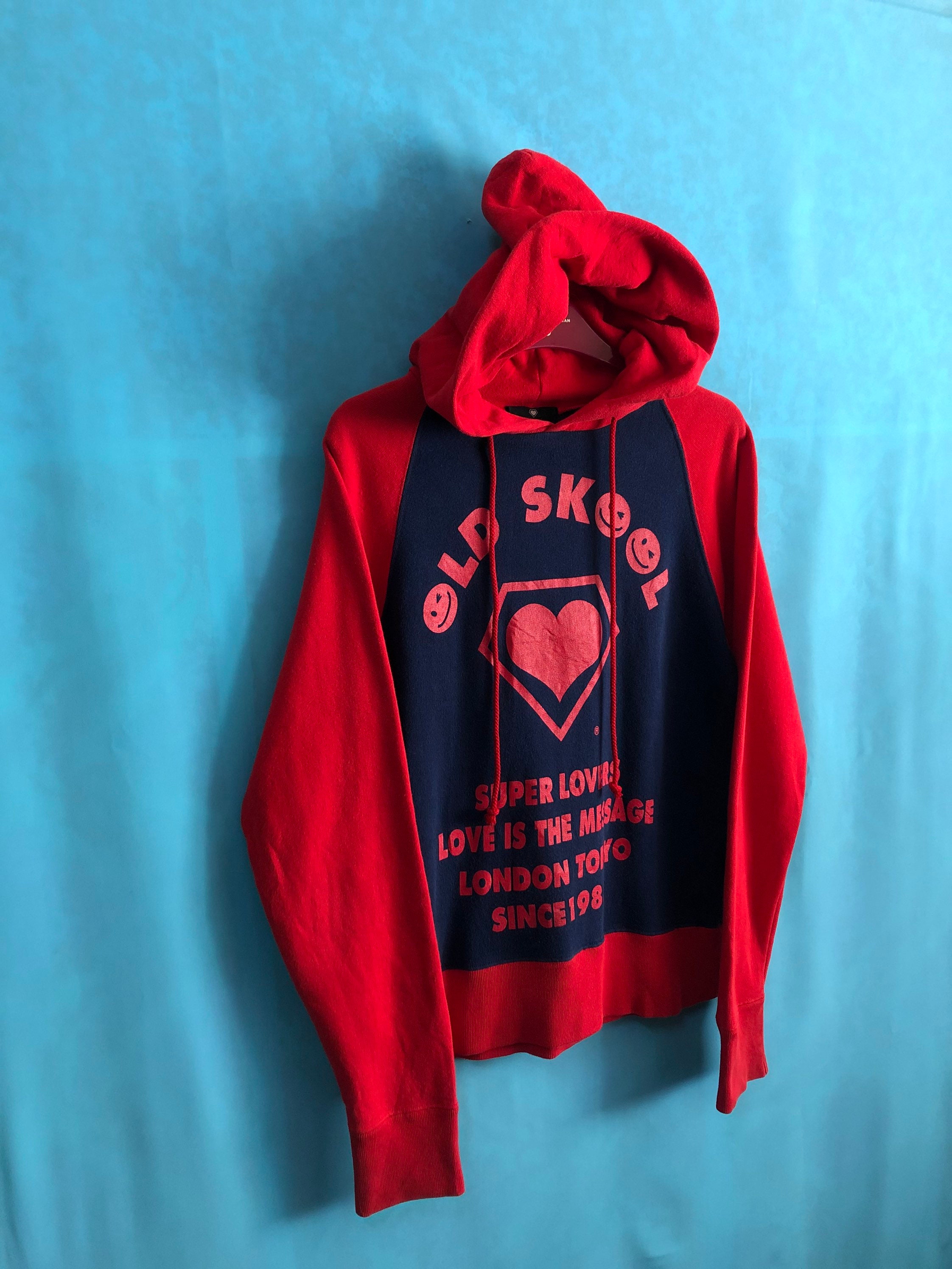 RARE!!VTG Super Lovers Hoodies Old Skool London Tokyo Two
