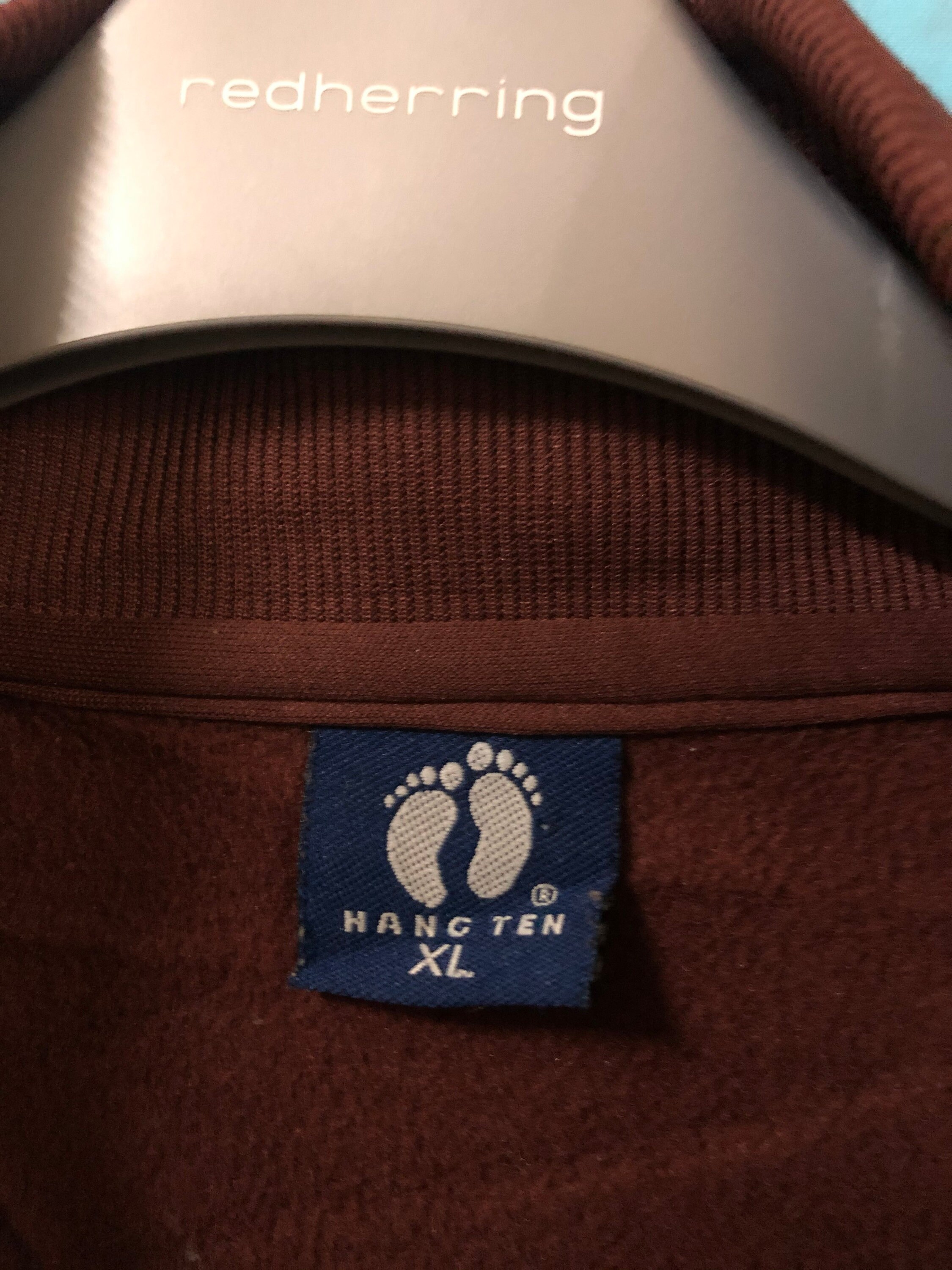 VTG HANG TEN Hangten Fleece Jackets Coats Sewing Logo Extra