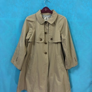 VTG earth music & ecology natural label jackets coats trench coats parka designer size s #244