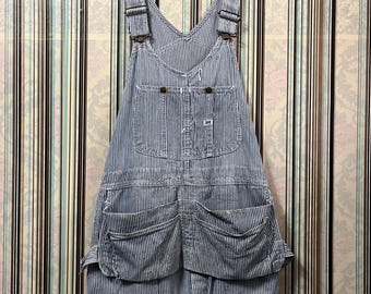 Achtung! 1950er Lee Unikat Hickory Tischler Latzhose Gr A1
