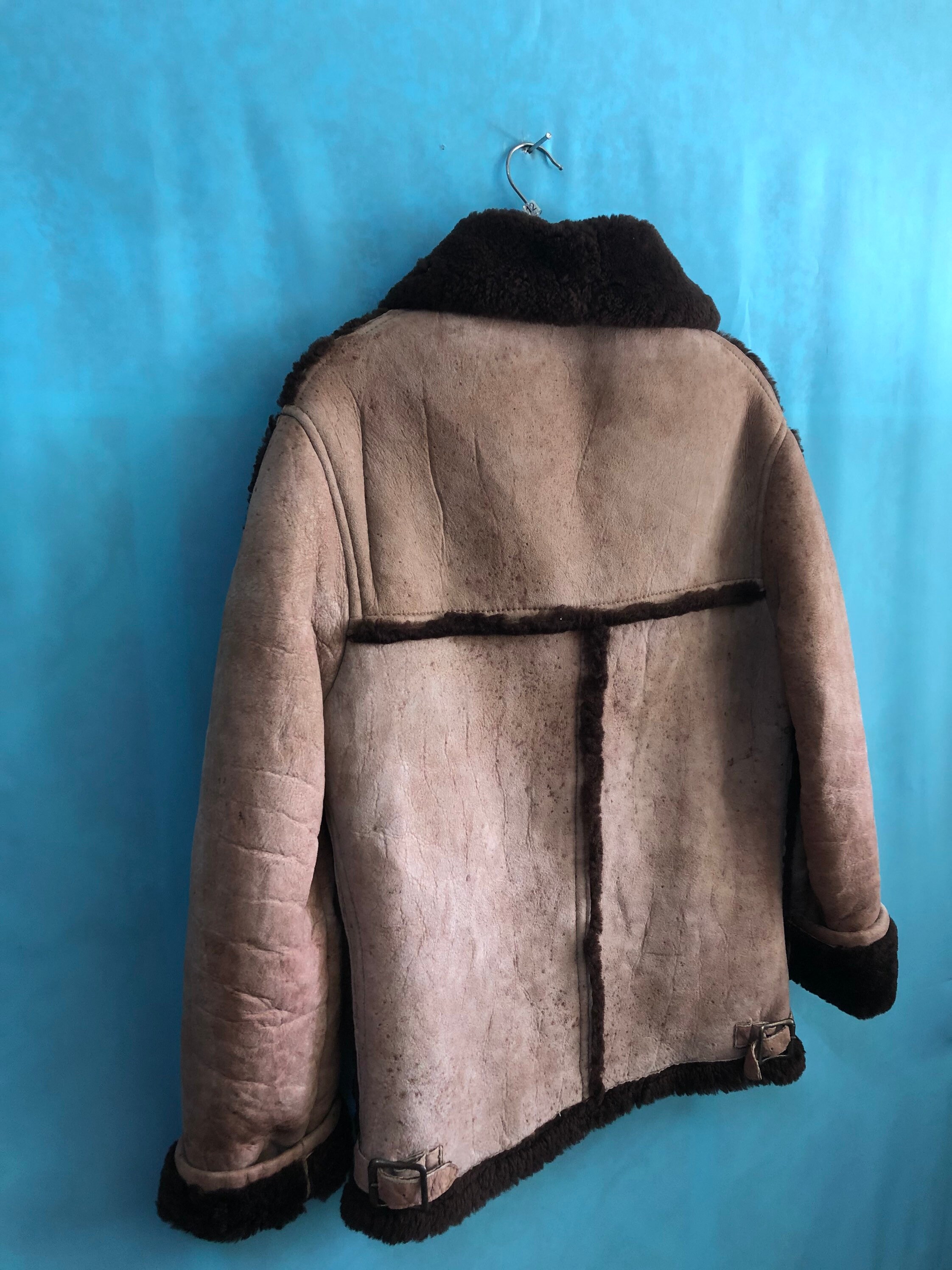 MEGARARE!!VTG Matterhorn Napa California Shearling Jacket Two Tone 