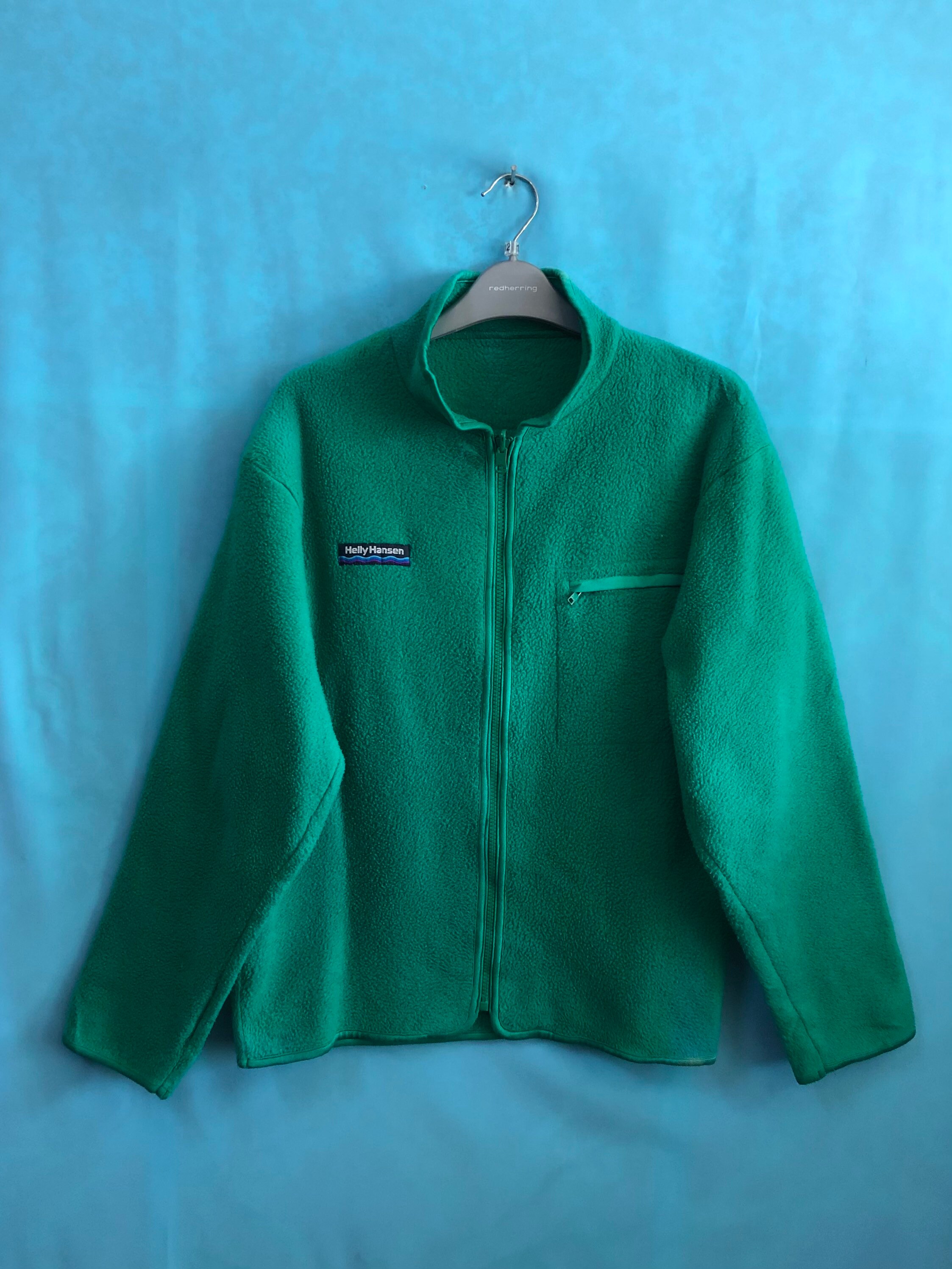 SALEVTG Helly Hansen Fleece Zipper Green Medium 1692 Etsy UK