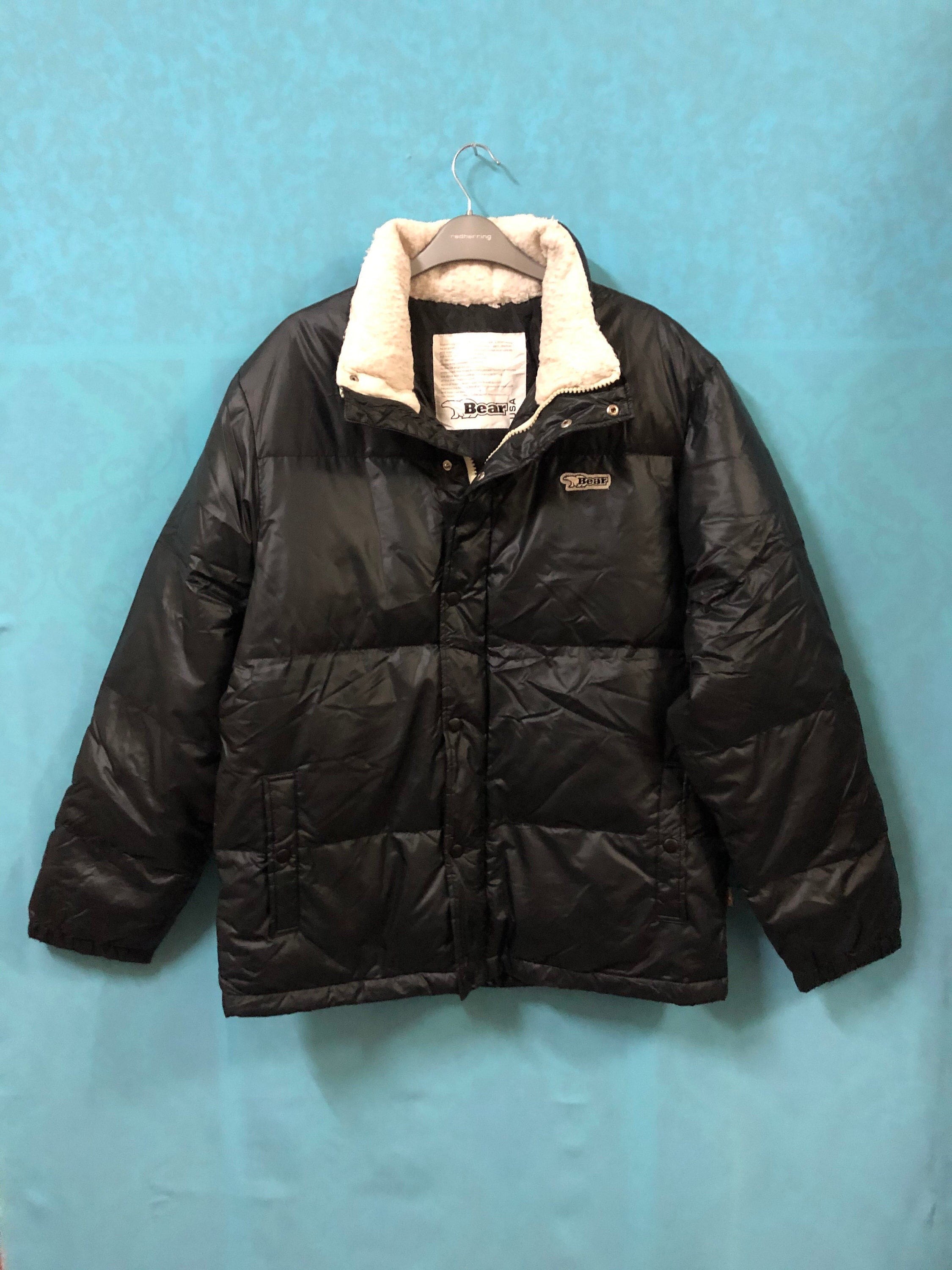 ジャケット・アウター BEAR CORDUROY DOWN Bargiee Corduroy ONE IVORY Jacket — Black Bear Brand