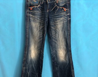 Jeans VTG STUDIO RP de corte bota, edición personalizada, talla 30 #223