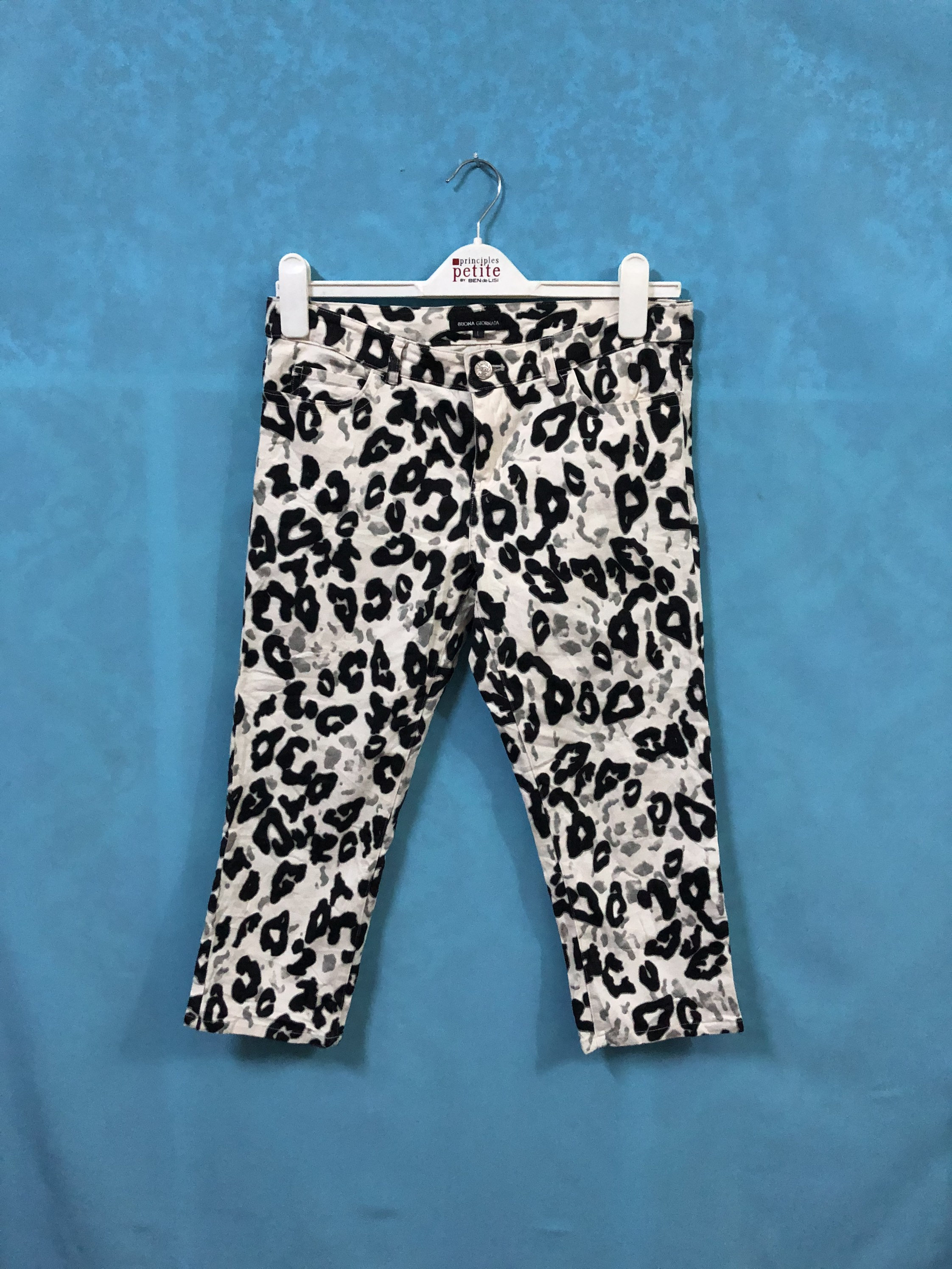 VTG BUONA GIORNATA Pants Three Quarter Leopard Large Womens #43 - Etsy