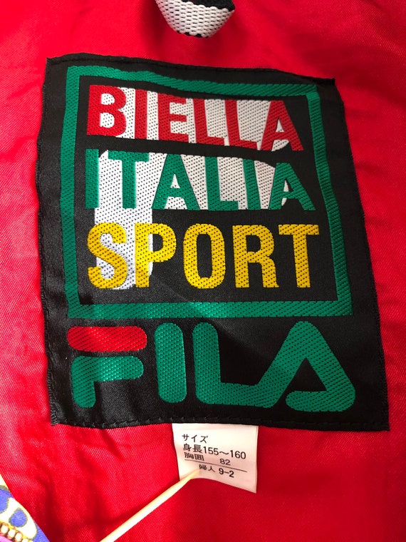 MEGARARE!!VTG fila biella italia sport hoodies fu… - image 8