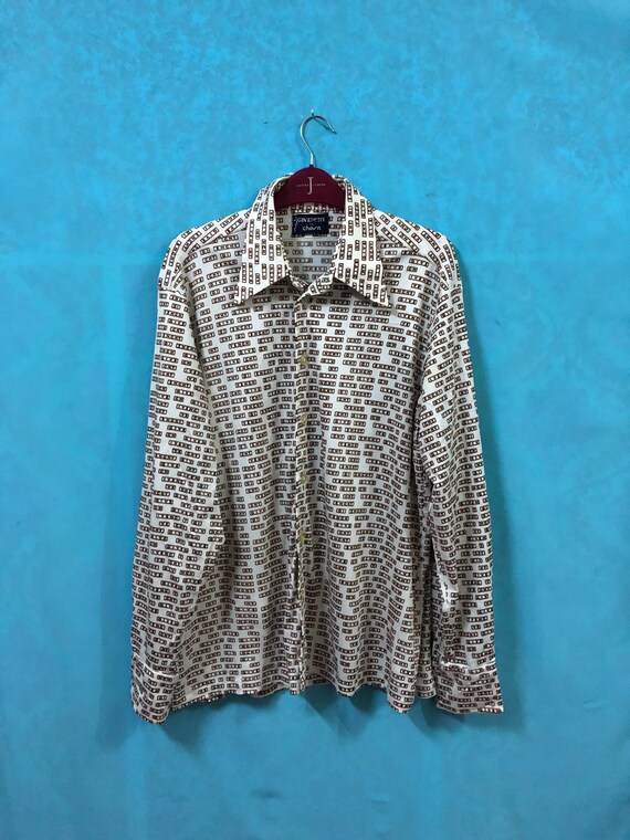 VTG GIVENCHY for CHESA shirt long sleeve full prin