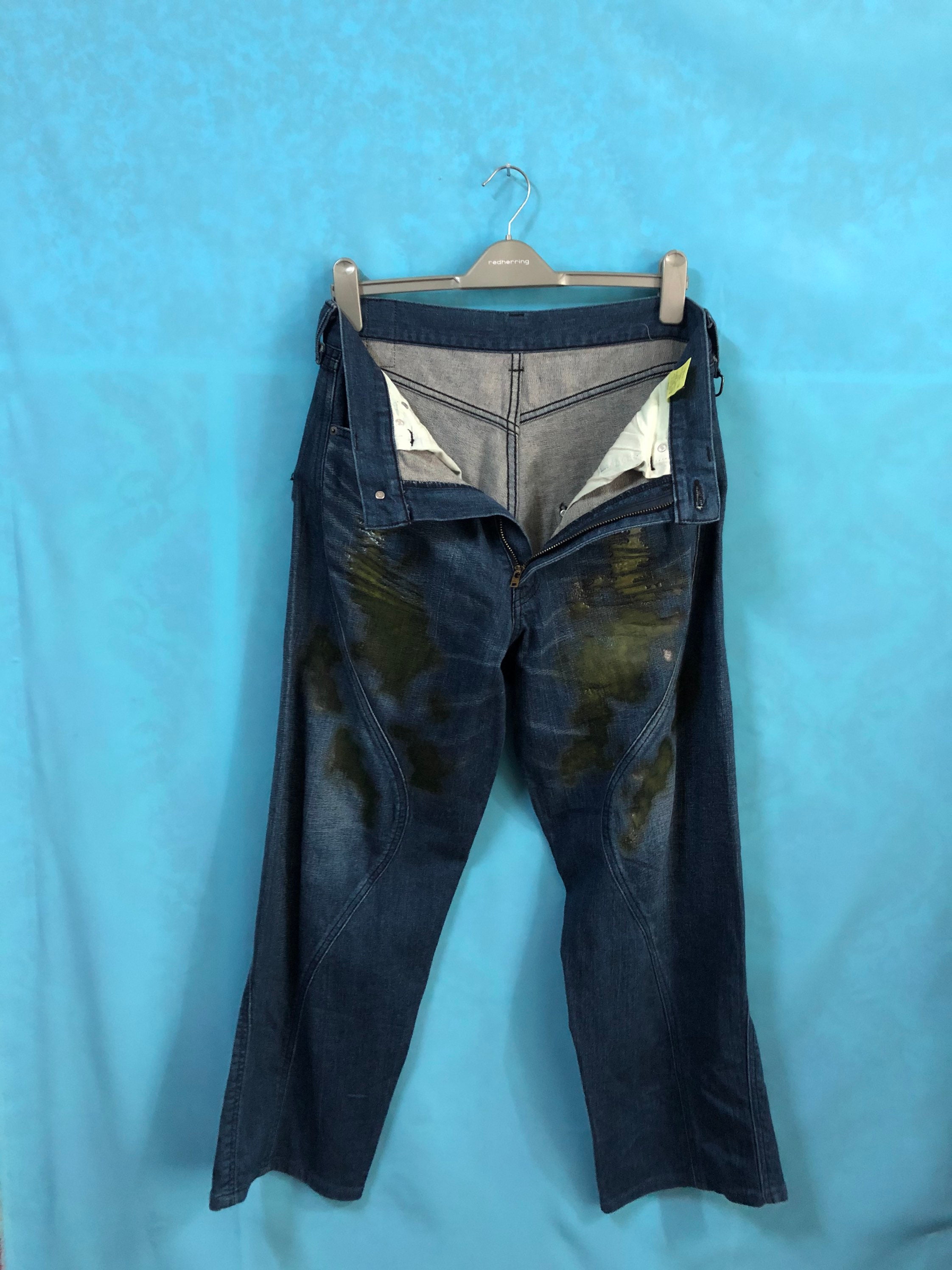 Levis FLU Denim Pants archive 希少品 RARE LEVIS FLU Jeans Blue Japanese Designer Relaxed Fit Size 30