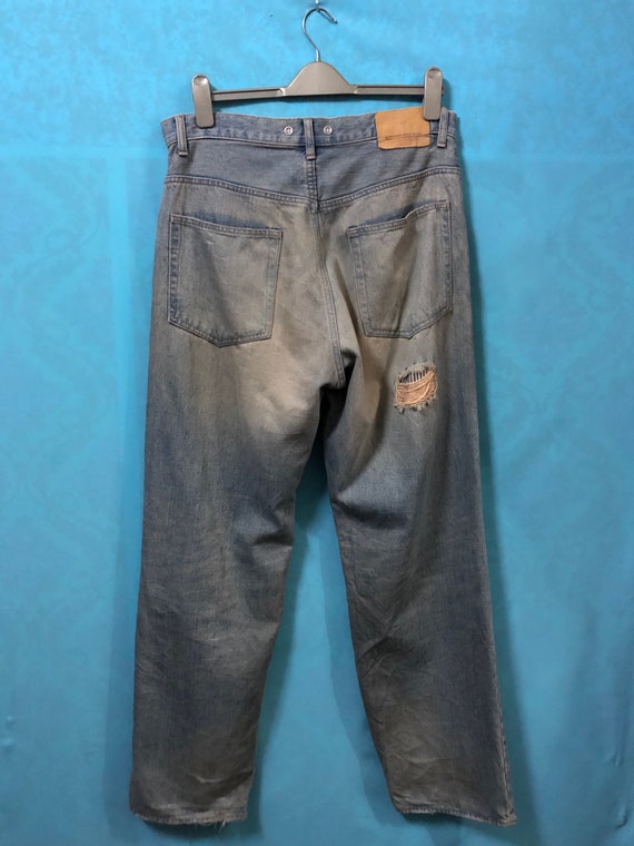 RARE!! VTG mackdaddy selvedge jeans distress patc… - image 3