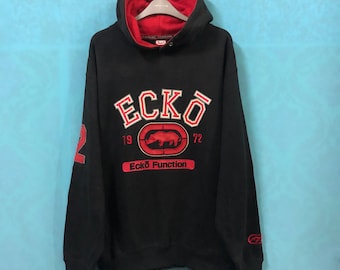 VTG ECKO 1972 función ecko marc ecko gran logo deletreado bordado extra grande eminem asap rocky tupac shakur kanye west snoop dogg #500
