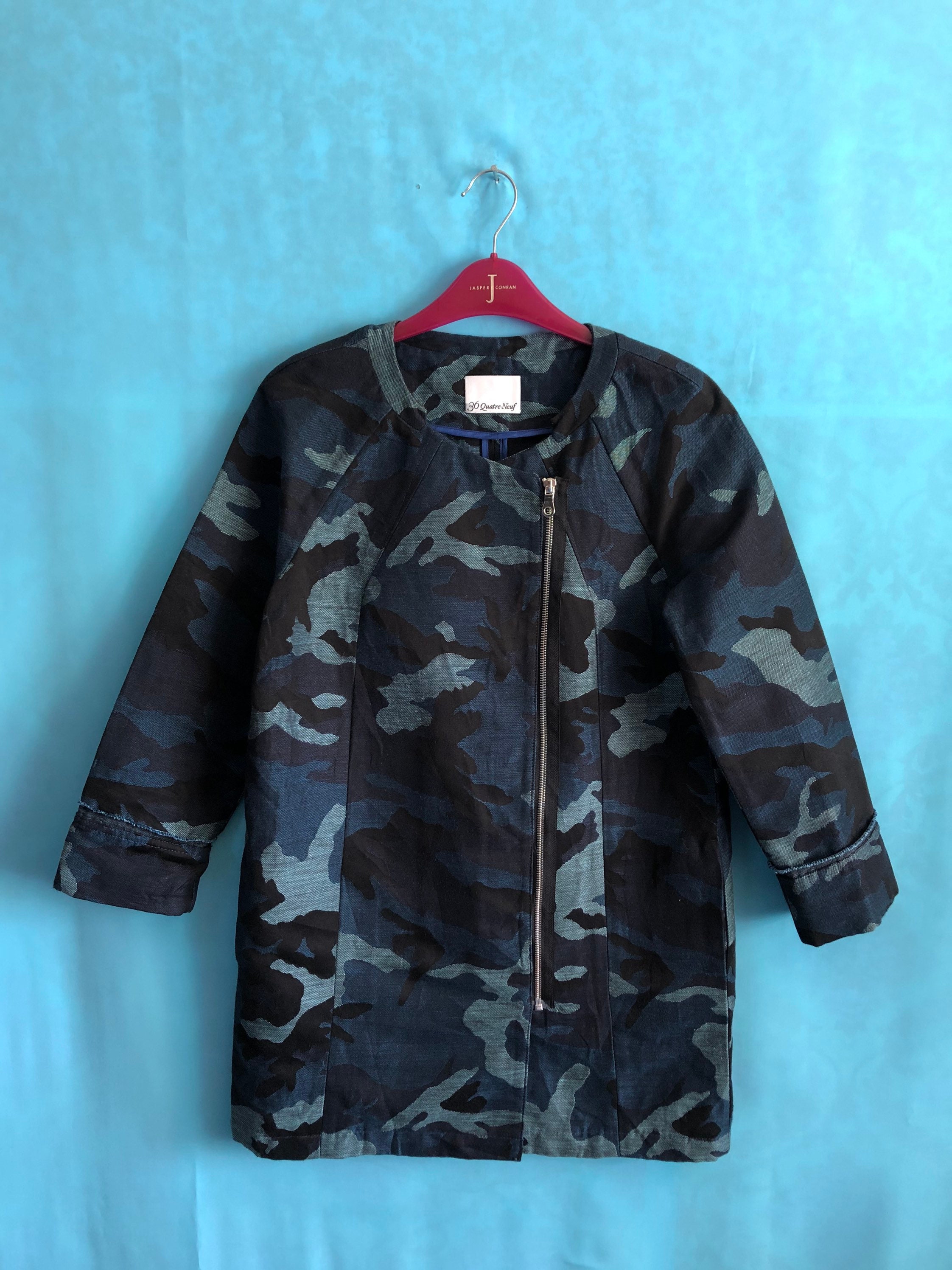 RARE!!VTG 36 Quatre-neuf Side Zipper Camo Made in Japan Size 1 