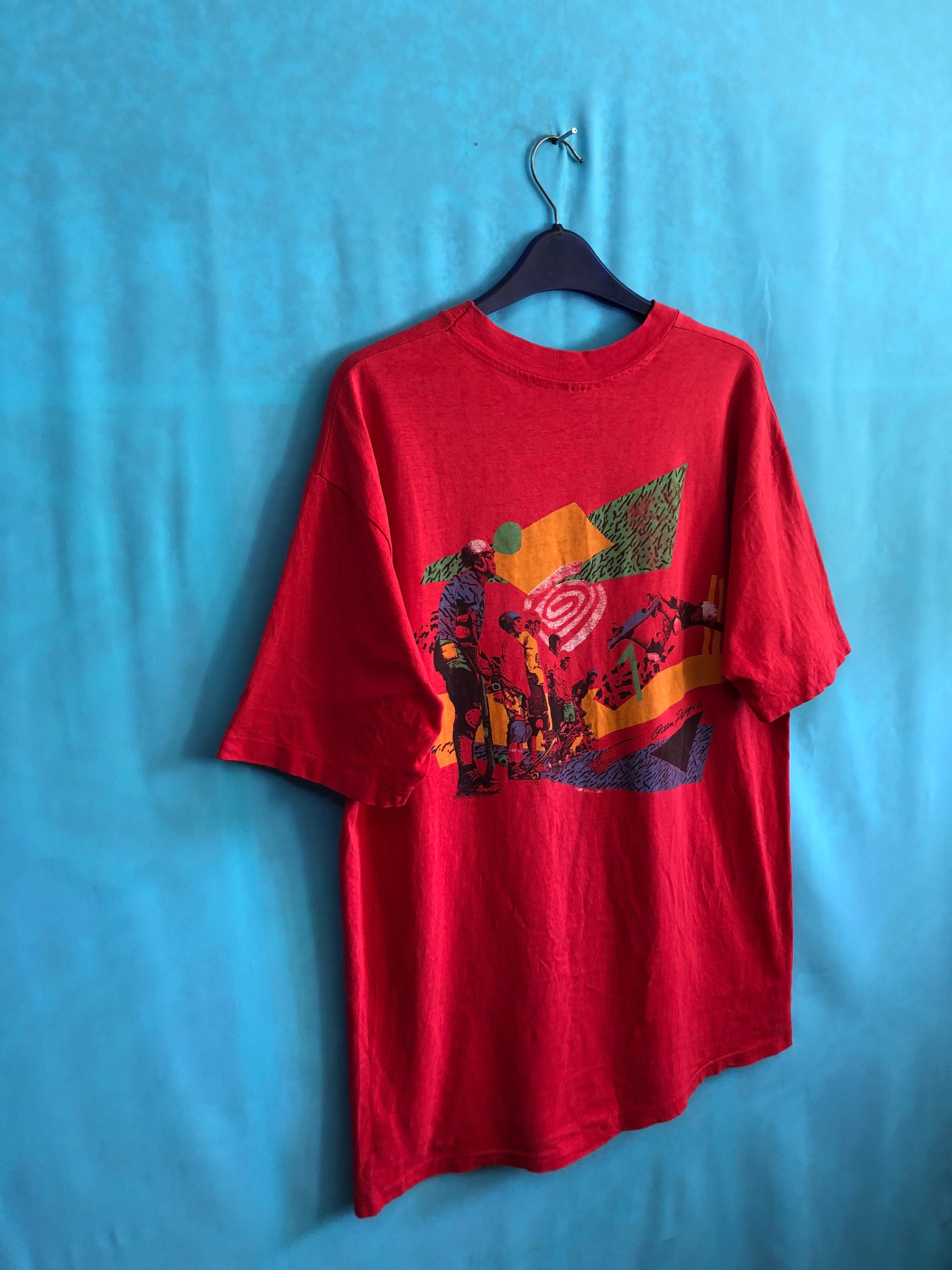 Vintage 80s Ocean Pacific Skate Size Youth Medium Surf