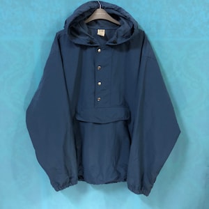 VTG GAP vintage anorak classical single pocket buttons hoodies windbreaker large #496