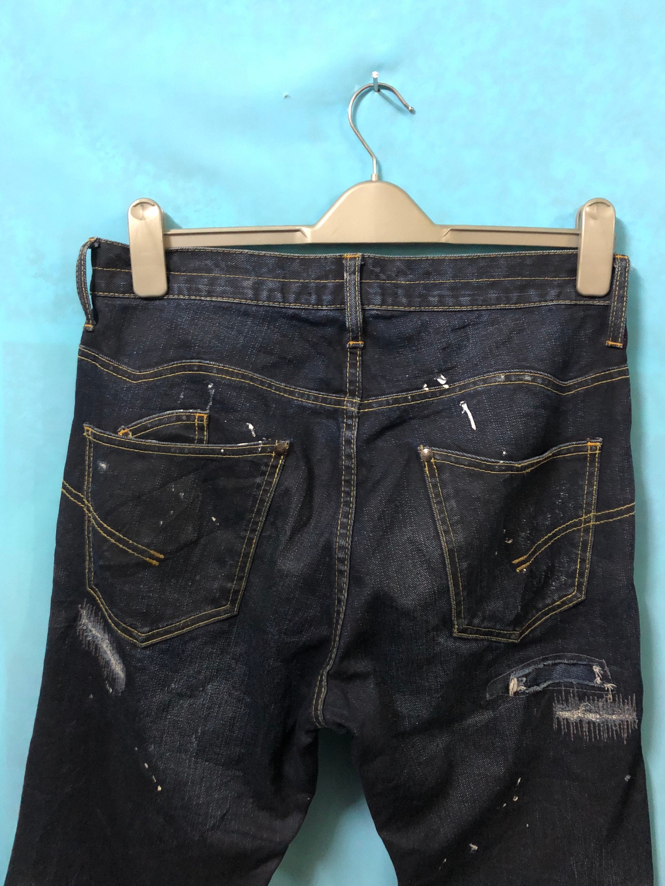 RARE!! VTG Jackrose Jack Rose Luv Maison Jeans Patchwork Distress