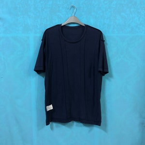 FINALDROP!!comme des garcons SHIRT navy blue inner tailoring made in france small #166